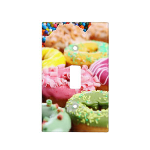 sprinkle balls doughnuts light switch cover