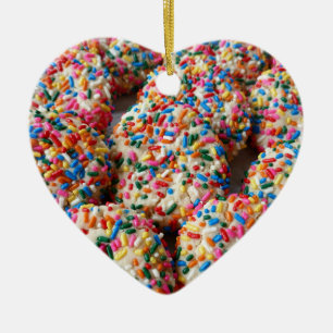Sprinkle Cookies Fun Baking Photography Ceramic Ornament