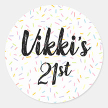 Sprinkle Design Classic Round Sticker