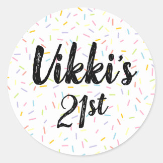 Sprinkle Design Classic Round Sticker