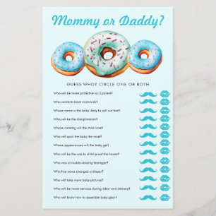 Sprinkle Doughnut   Mommy  Daddy   Baby Shower Gam