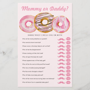 Sprinkle Doughnut   Mommy  Daddy   Baby Shower Gam