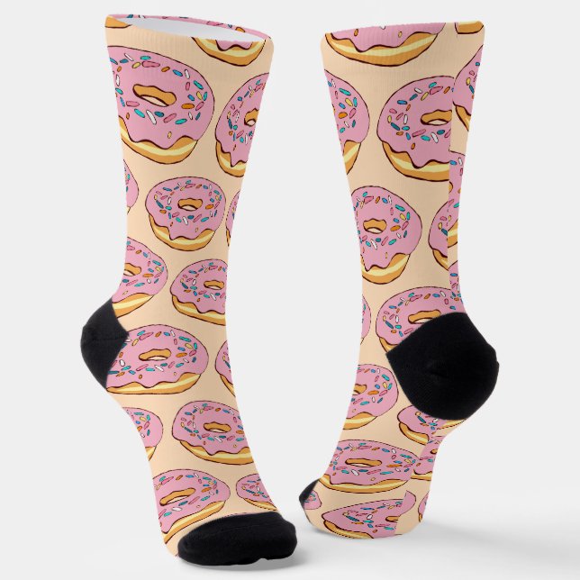 Sprinkle Doughnuts Socks (Angled)