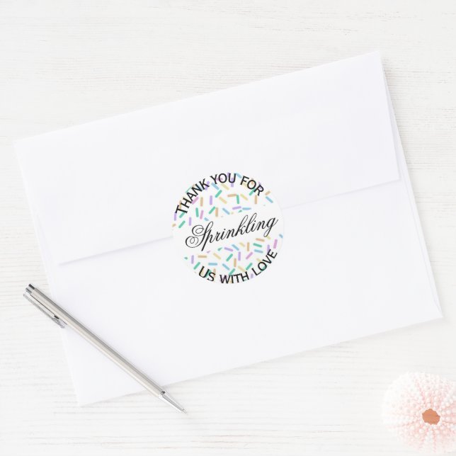 Sprinkle Favour Sticker (Envelope)