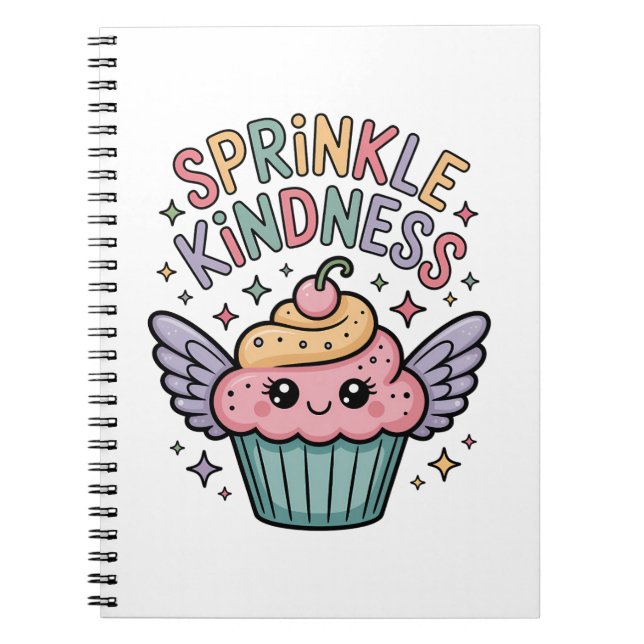 Sprinkle Kindness | Cupcake Notebook (Front)