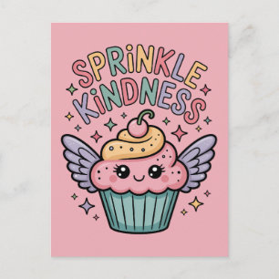 Sprinkle Kindness   Cupcake Postcard