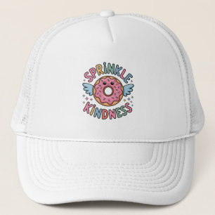 Sprinkle Kindness Doughnut Trucker Hat