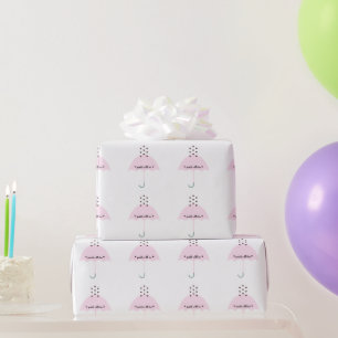 Sprinkle Love Pink Girl Shower Party Gift Wrap
