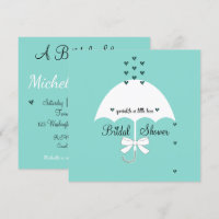 Sprinkle Love Teal Blue Party Shower