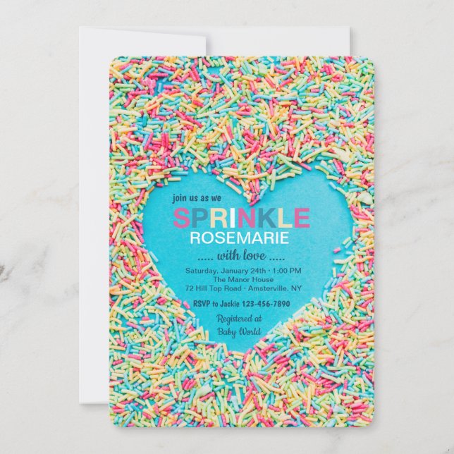 Sprinkle of Love Invitation (Front)