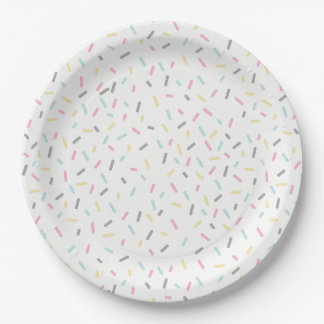 Sprinkle Party Plates (White)