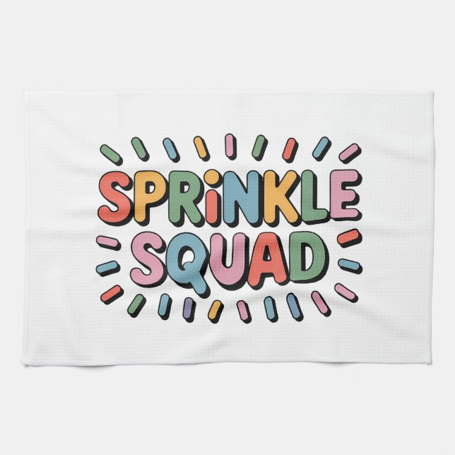 Sprinkle Squad | Baby Sprinkle Kitchen Towel (Horizontal)