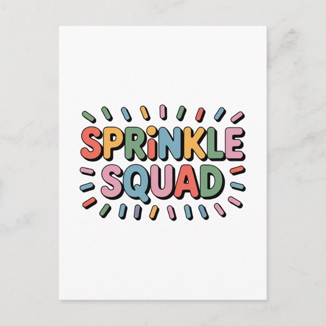Sprinkle Squad | Baby Sprinkle Postcard (Front)