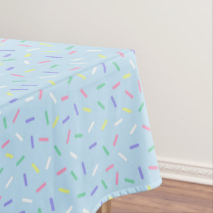 sprinkle tiled pattern party blue Tablecloth