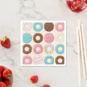 Sprinkled Bliss Baby Shower Doughnut Napkin
