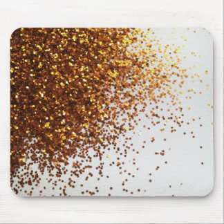 Sprinkled Gold Glitter Graphic Horizontal Mousepad