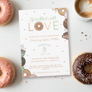 Sprinkled with Love Baby Boy Sprinkle Invitation