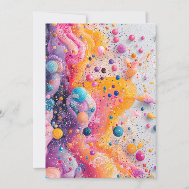 Sprinkled with Love Invite | Colour Pop  (Front)