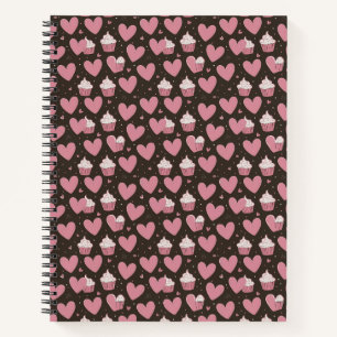 "Sprinkleheart Sugar Rush: Cupcake Chaos Couture" Notebook