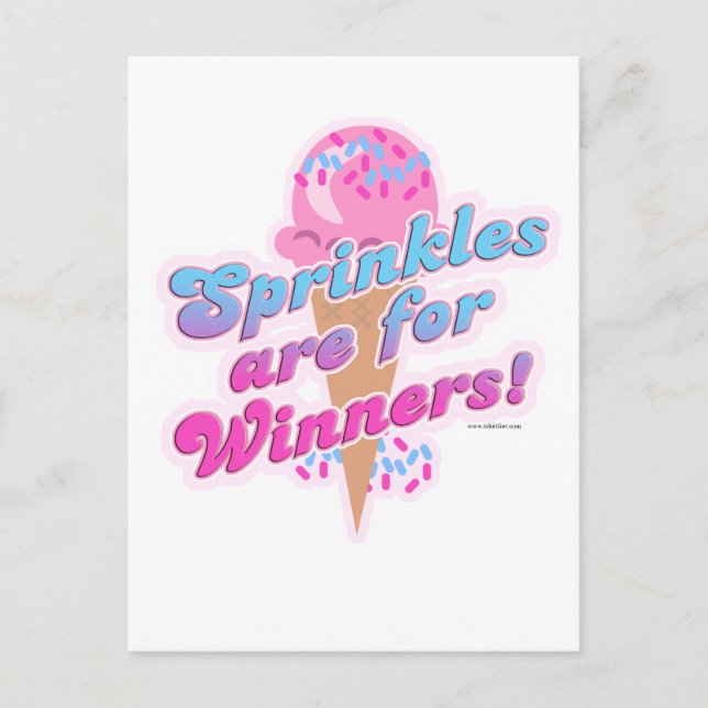 Sprinkles are for Winners Postcard (Front)