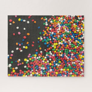 sprinkles black jigsaw puzzle