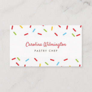Sprinkles Colourful Bakery Desserts Catering Pastr Business Card