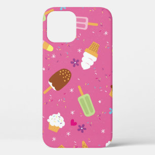 Sprinkles, cupcakes, ice cream, and popsicles scat iPhone 12 case