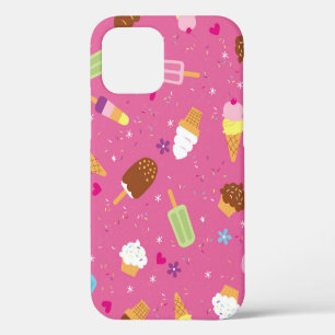 Sprinkles, cupcakes, ice cream, and popsicles scat iPhone 12 case