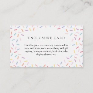 Sprinkles Custom Enclosure Card