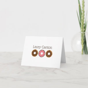 Sprinkles Donuts Personalized Folded Note Cards