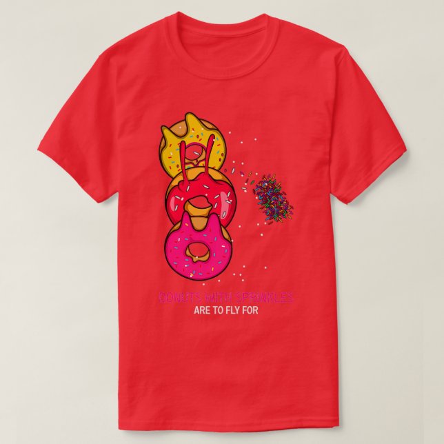 Sprinkles Doughnut Lover Gift T-Shirt (Design Front)