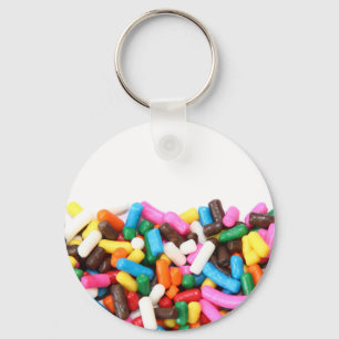 Sprinkles Filled Keychain