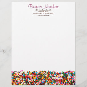 Sprinkles-Filled Letterhead