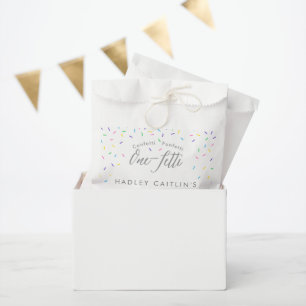 Sprinkles First Birthday Invitation, Cute confetti Favour Bag