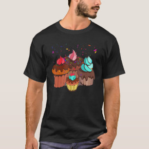 Sprinkles Frosting Cupcake Dessert Sweets Cupcake T-Shirt