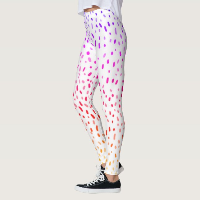 "SPRINKLES!" Fun Colourful Yoga Pants Leggings (Left)
