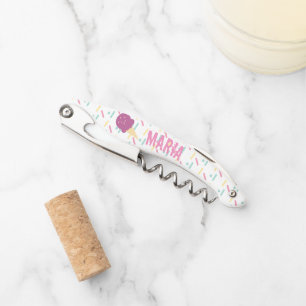 Sprinkles Ice Cream Colourful Monogram Corkscrew