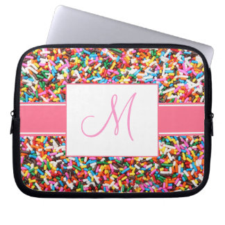 Sprinkles Monogrammed Laptop Sleeve