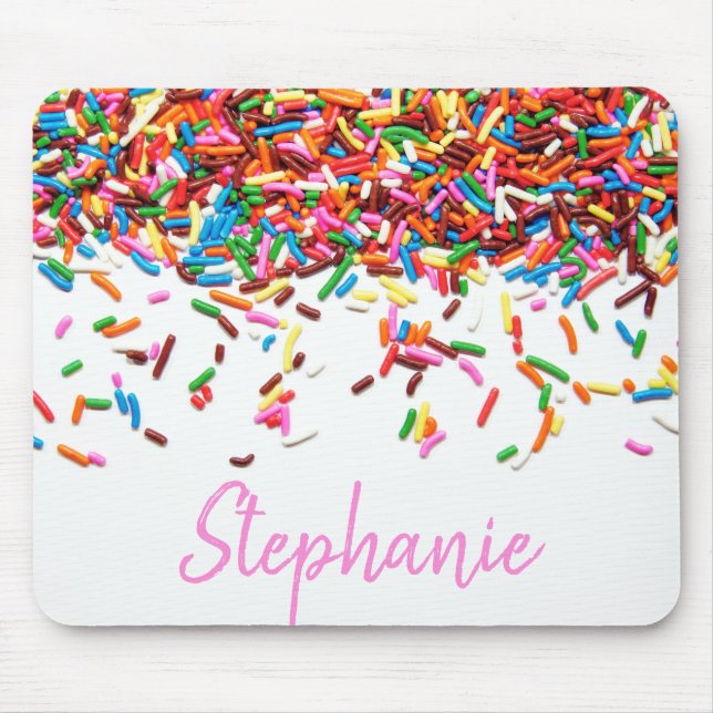 Sprinkles Name Mouse Pad (Front)
