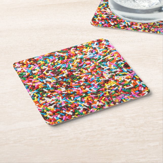 Sprinkles Paper Coasters (Angled)