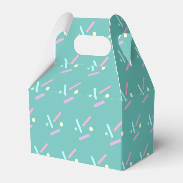 Sprinkles Pastel Stars Colourful Rainbow Favor Box (Front Side)