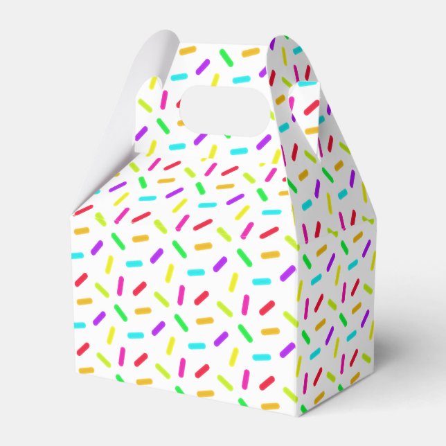 Sprinkles Pattern Colourful Custom Favor Box (Front Side)