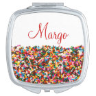 Sprinkles Personalized Compact Mirror