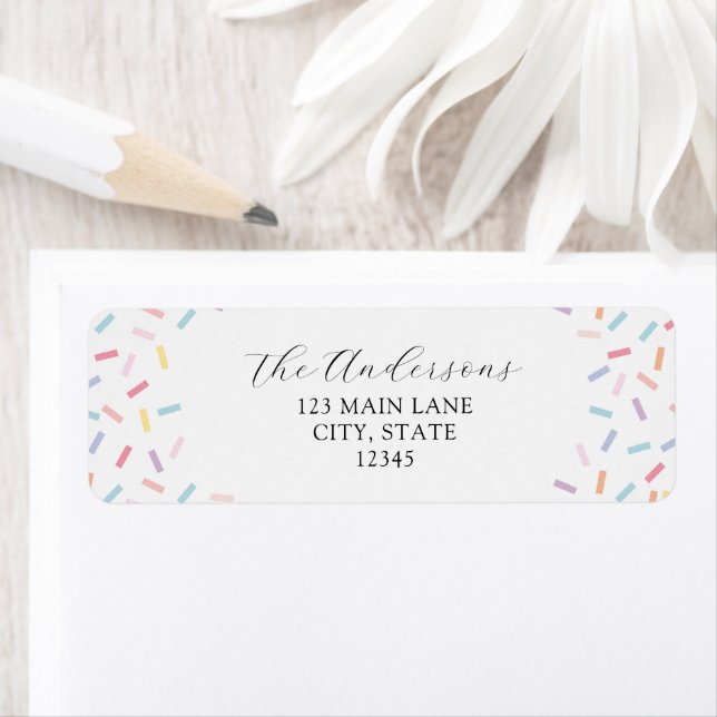 Sprinkles Return Address Label (Insitu)