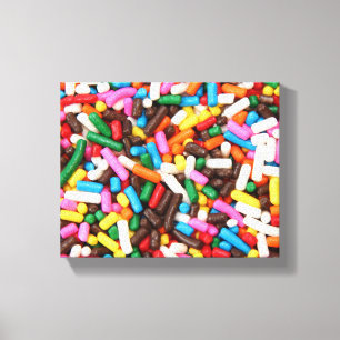Sprinkles Wrapped Canvas