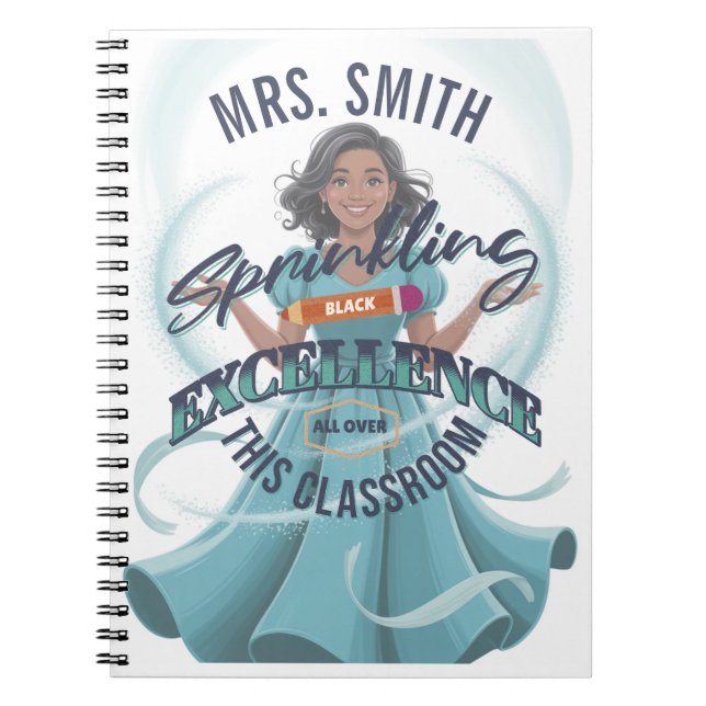 Sprinkling Black Excellence Personalized Journal (Front)