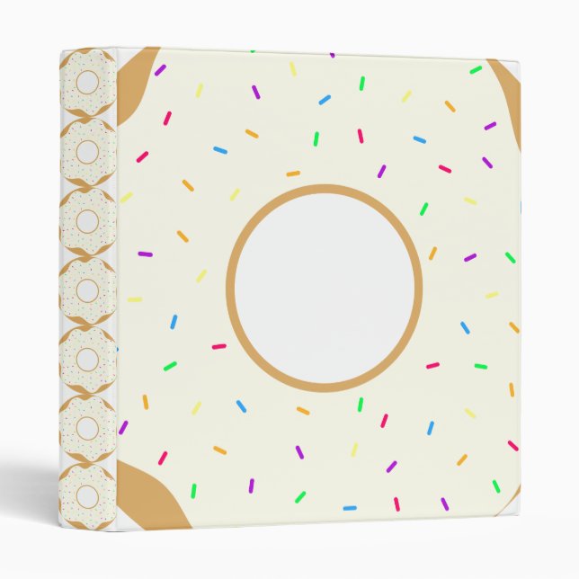 Sprinkly Doughnut Binder (Front/Spine)