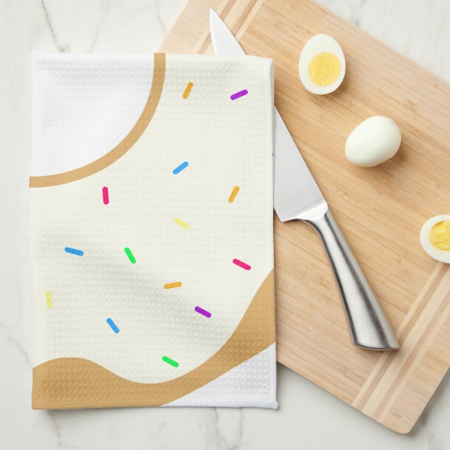 Sprinkly Doughnut Kitchen Towel (Quarter Fold)