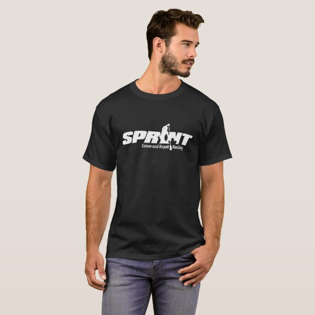 Sprint Canoe and Kayak Racing T-Shirt (Front Full)