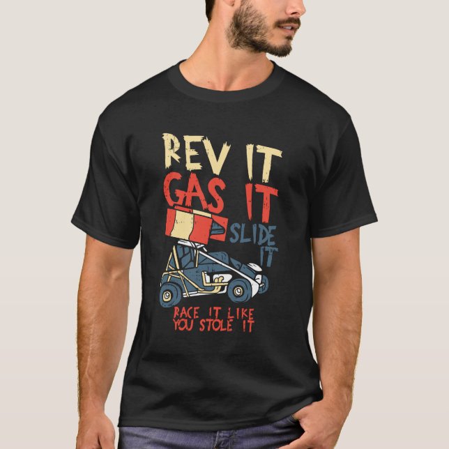 Sprint Car Racing Gag T-Shirt (Front)